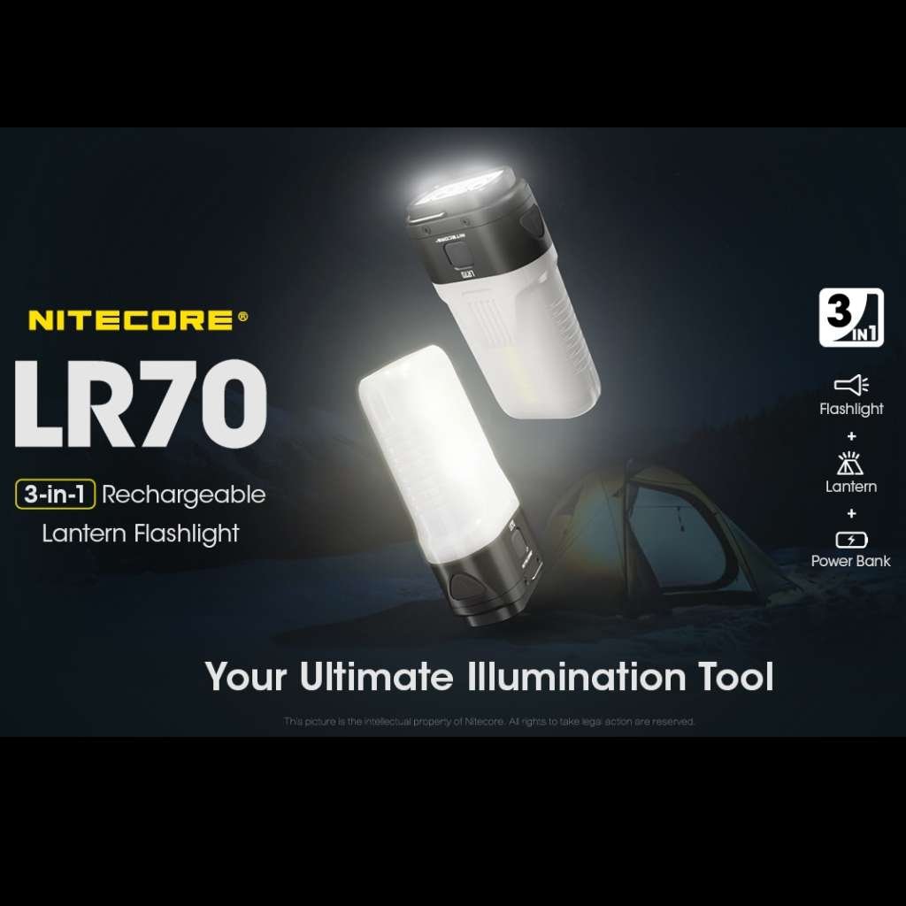 Nitecore LR70 multifunctional lanterna felinar baterie externa far