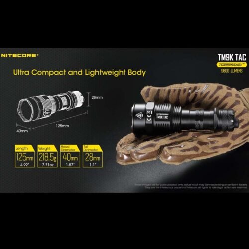 Nitecore TM9K TAC lanterna tactica compacta de buzunar