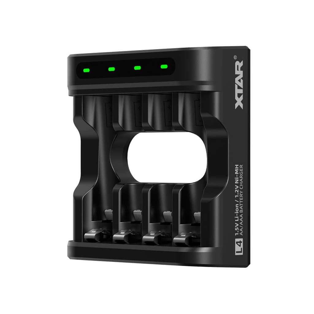 Xtar L4 incarcator cu 4 porturi pentru acumulatori AA si AAA