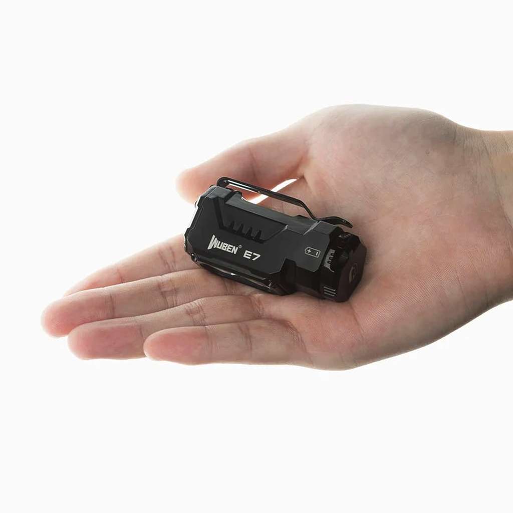 Wuben E7 lanterna frontala de inundare si distanta