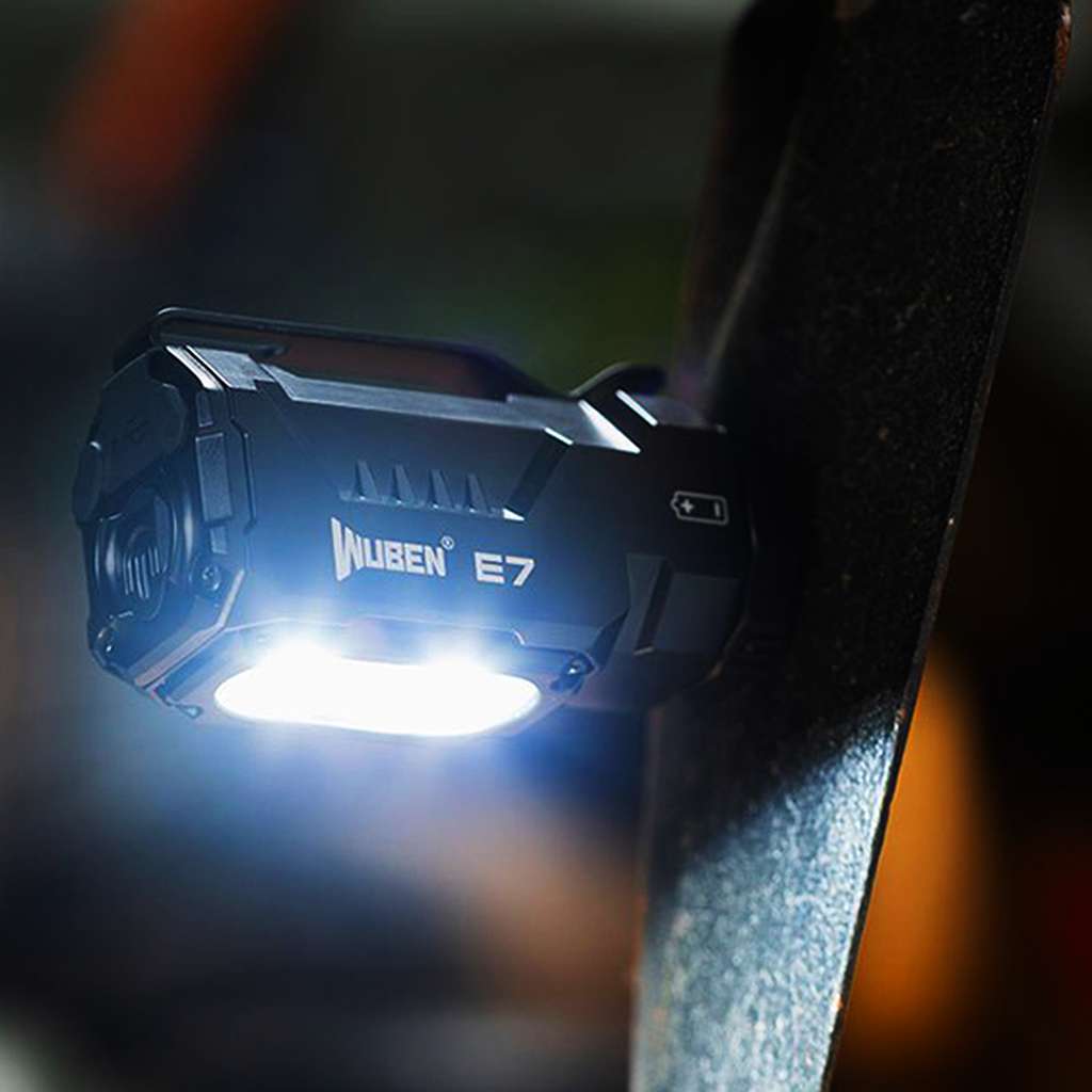 Wuben E7 lanterna frontala de inundare si distanta