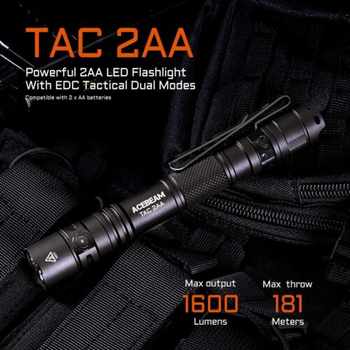 Acebeam TAC 2AA lanterna felinar alimentare duala