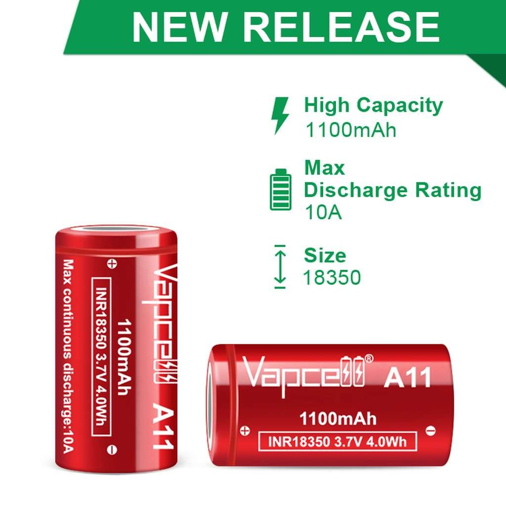 Vapcell A11 acumulator 18350 de 1100 mAh