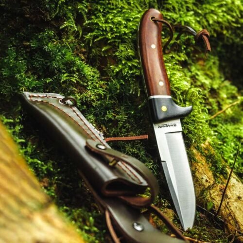 Boker Elk Hunter cutit utilitar cu teaca din piele naturala