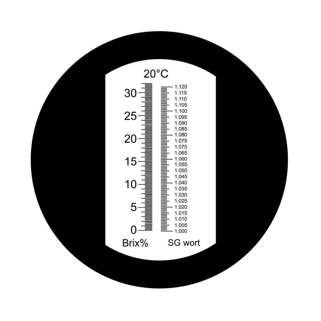C-Tech RHB-32SG refractometru pentru bere, bauturi din cereale