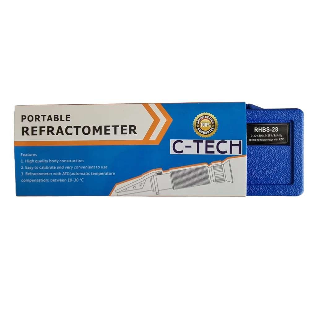 C-Tech RHBS-28 refractometru pentru sare si zahar, 2 in 1