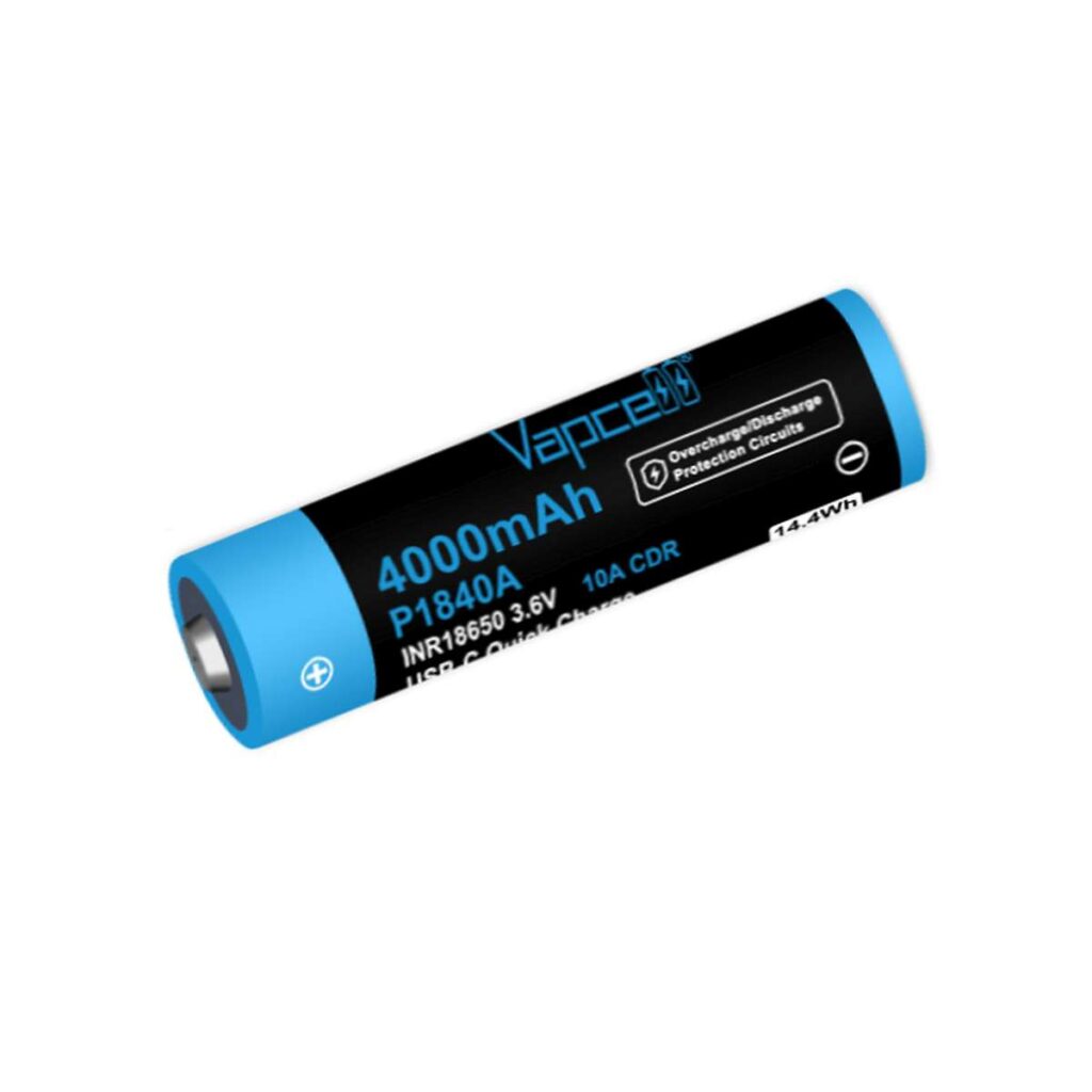 Vapcell P1840A acumulator 18650 de 4000 mAh cu port USB