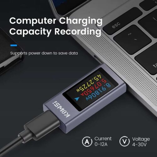 C-Tech KWS-2303C multimetru inteligent USB-C cu afisaj OLED