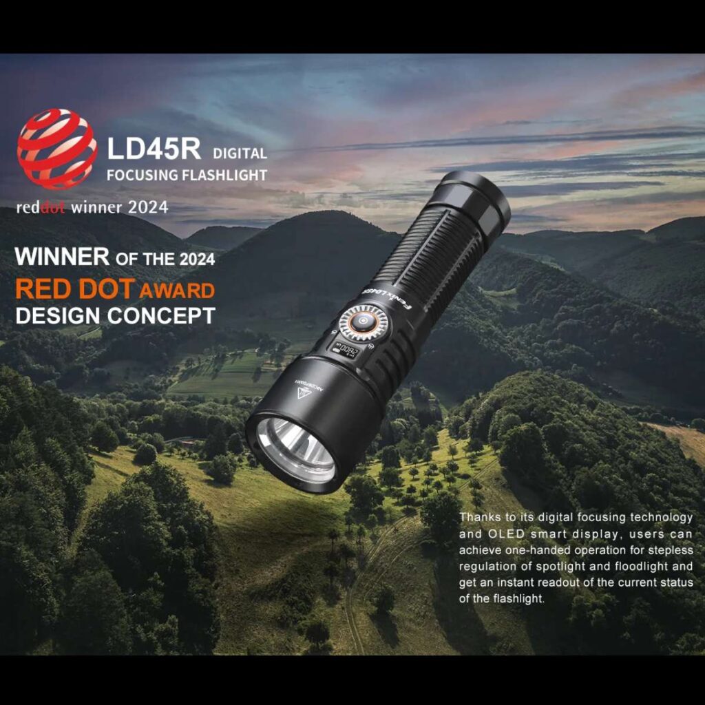 Fenix LD45R lanterna cu fascicul ajustabil si afisaj OLED