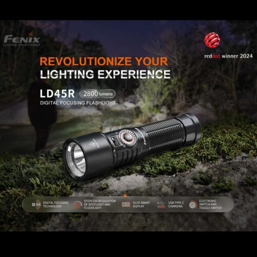 Fenix LD45R lanterna cu fascicul ajustabil si afisaj OLED