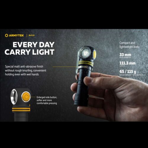 Armytek Elf C2 lanterna frontala cu optica TIR