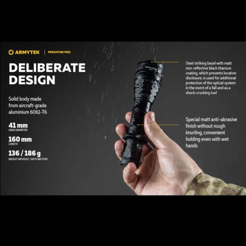 Armytek Predator Pro lanterna tactica cu incarcare magnetica