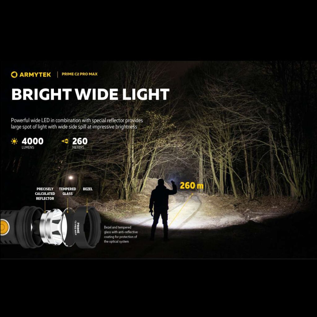 Armytek Prime C2 Pro Max lanterna puternica cu incarcare magnetica