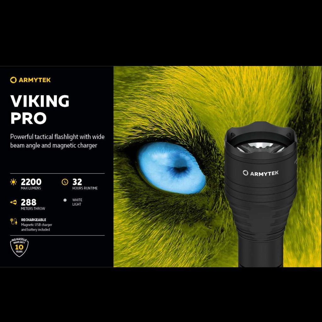 Armytek Viking Pro lanterna tactica cu incarcare magnetica