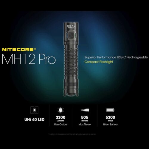 Nitecore MH12 Pro lanterna tactica de distanta de buzunar