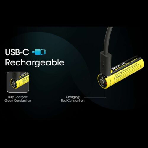 Nitecore NL1411R acumulator 14500 de 1100 mAh cu port USB