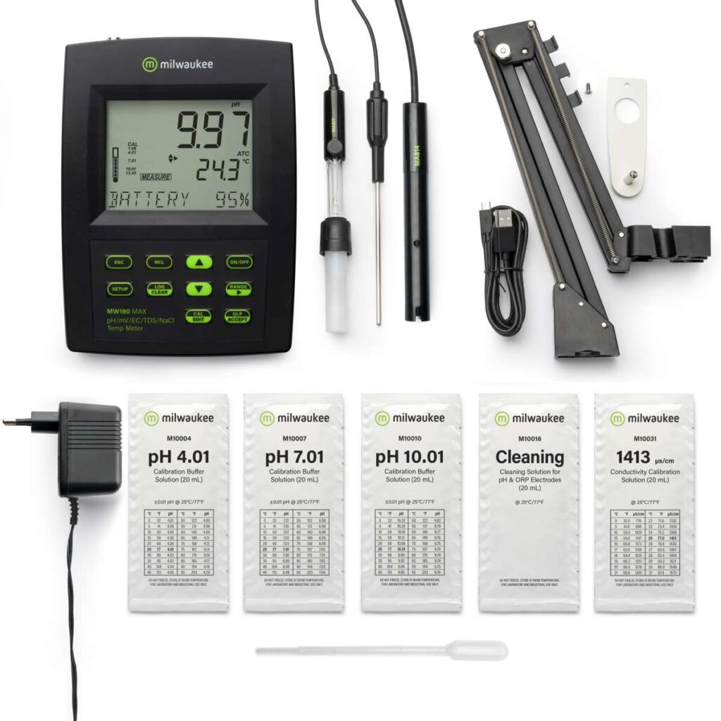 Milwaukee MW180 mutifunctional PH ORP EC TDS Salinitate Temp