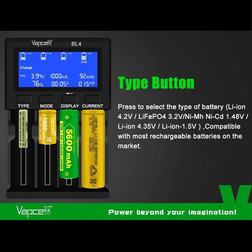 Vapcell BL4 incarcator universal cu 4 porturi 4A