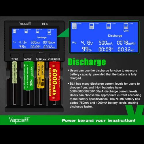 Vapcell BL4 incarcator universal cu 4 porturi 4A