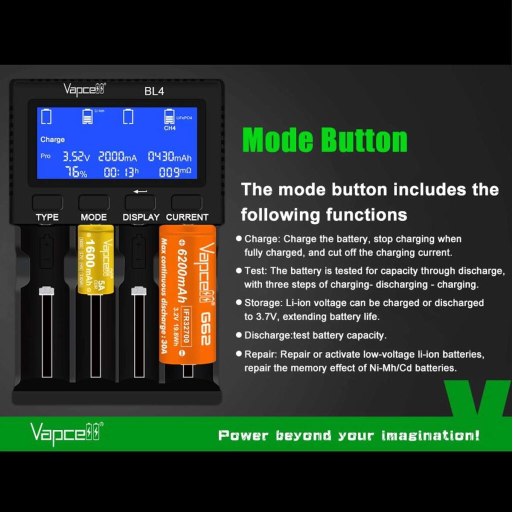 Vapcell BL4 incarcator universal cu 4 porturi 4A
