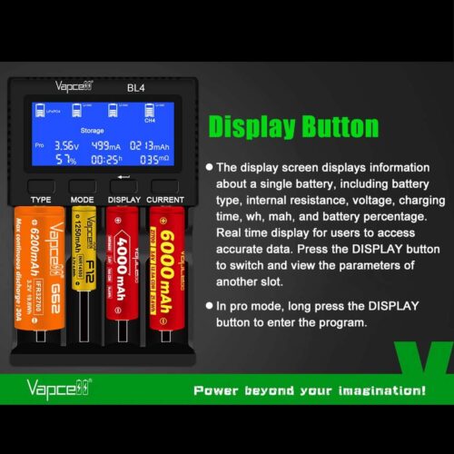 Vapcell BL4 incarcator universal cu 4 porturi 4A
