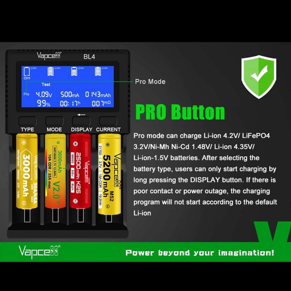Vapcell BL4 incarcator universal cu 4 porturi 4A
