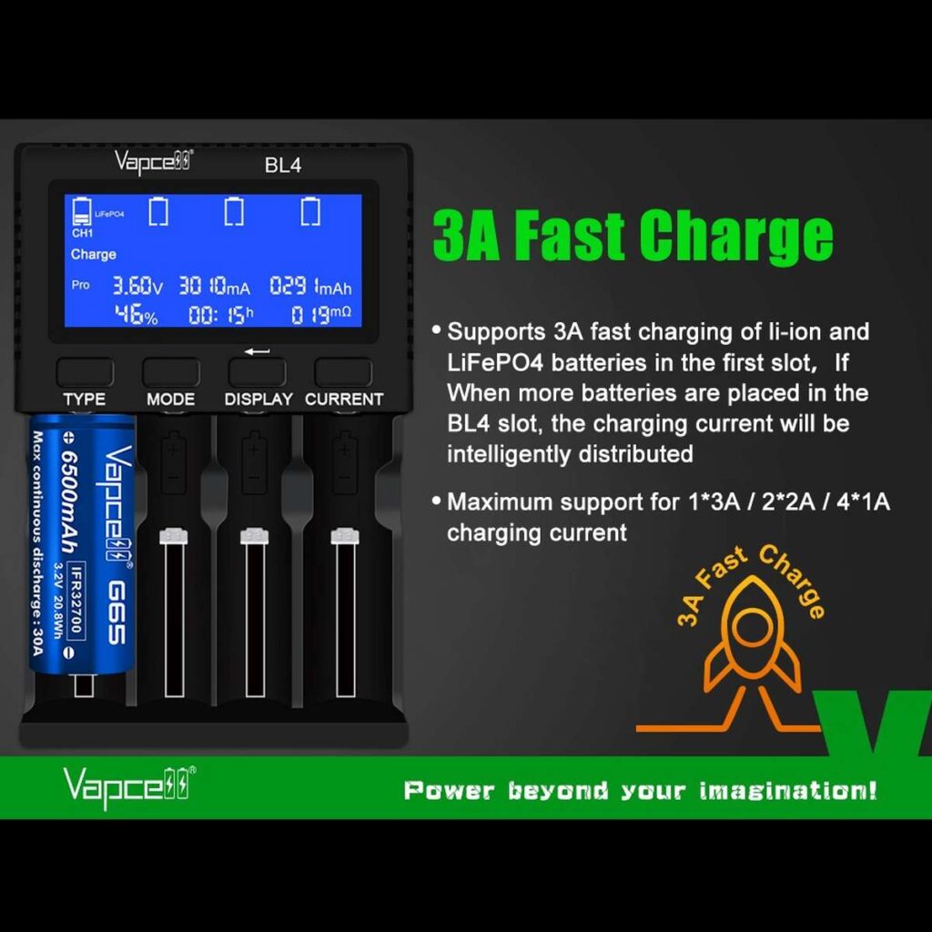 Vapcell BL4 incarcator universal cu 4 porturi 4A