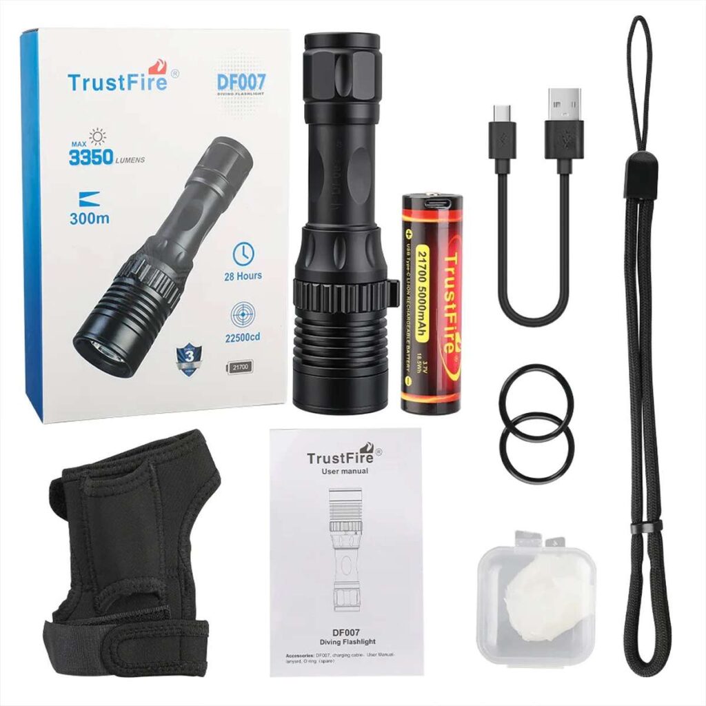 TrustFire DF007 lanterna subacvatica si de uz general