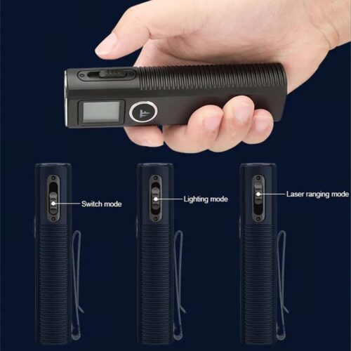 TrustFire Mini X7 lanterna cu telemetru laser rosu si ecran LCD