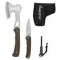 Schrade Uncle Henry set camping cu topor, briceag si amnar