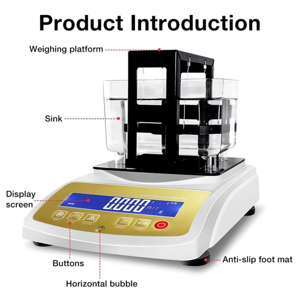 C-Tech BS058 cantar densinometru pentru testat metale pretioase