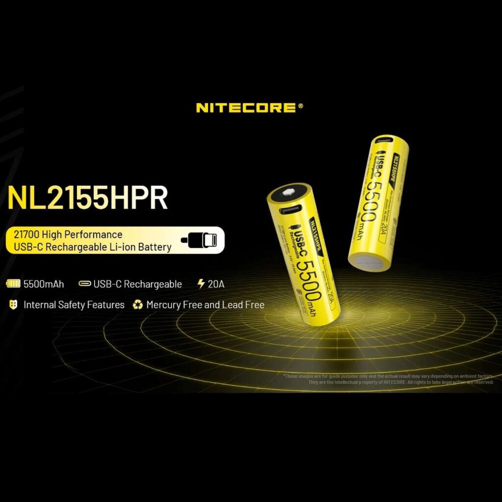 Nitecore NL2155HPR acumulator 21700 de 5500 mAh cu port USB
