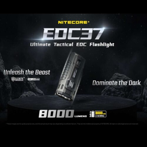 Nitecore EDC37 lanterna puternica cu afisaj OLED