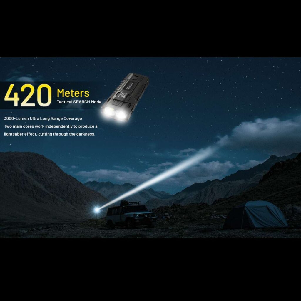 Nitecore EDC37 lanterna puternica cu afisaj OLED