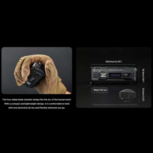 Nitecore EDC37 lanterna puternica cu afisaj OLED