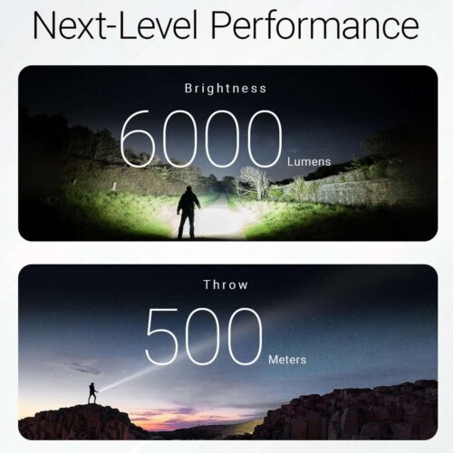 Nitecore EX7 lanterna puternica, fascicul cu focalizare electronica