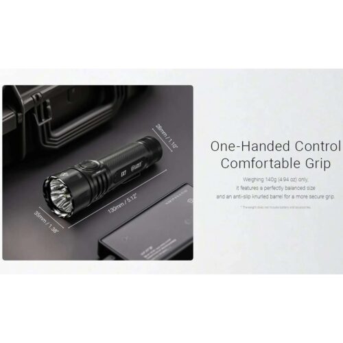 Nitecore EX7 lanterna puternica, fascicul cu focalizare electronica