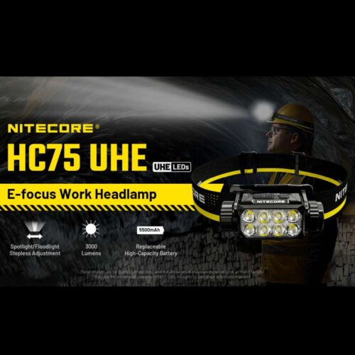 Nitecore HC75 UHE lanterna frontala performanta