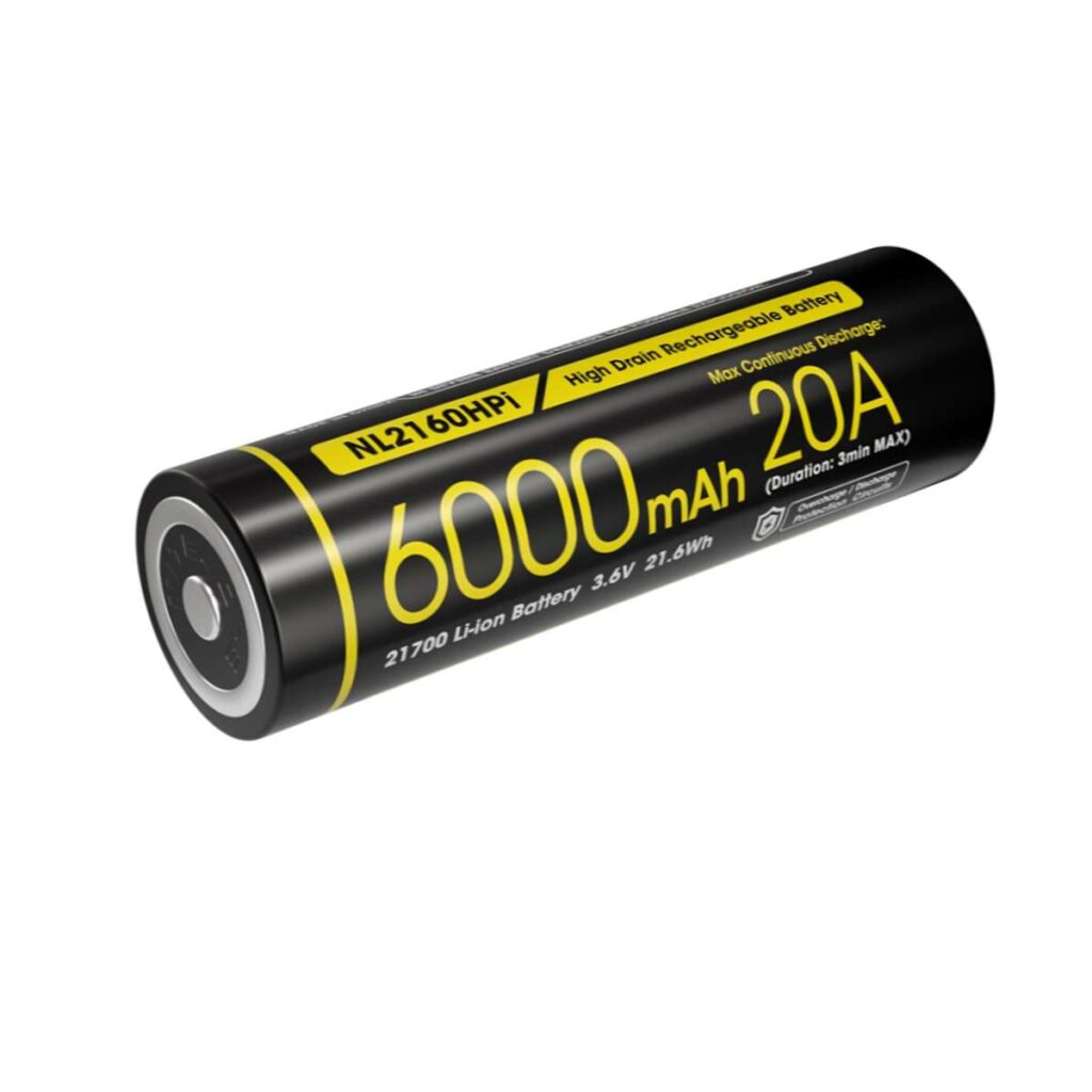 Nitecore NL2160HPi acumulator 21700 de 6000 mAh, poli dubli Nitecore NL2160HPi acumulator 21700 de 6000 mAh, poli dubli