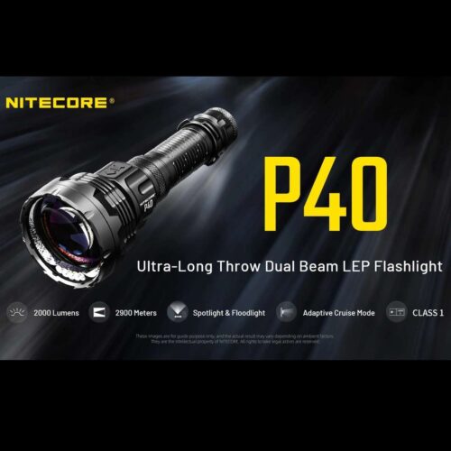 Nitecore P40 lanterna laser LEP fascicul 2900 m