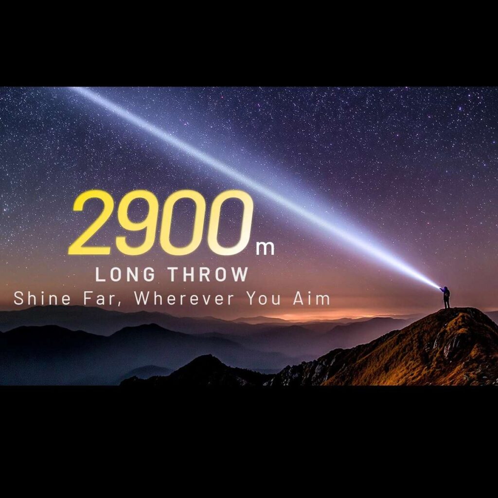 Nitecore P40 lanterna laser LEP fascicul 2900 m