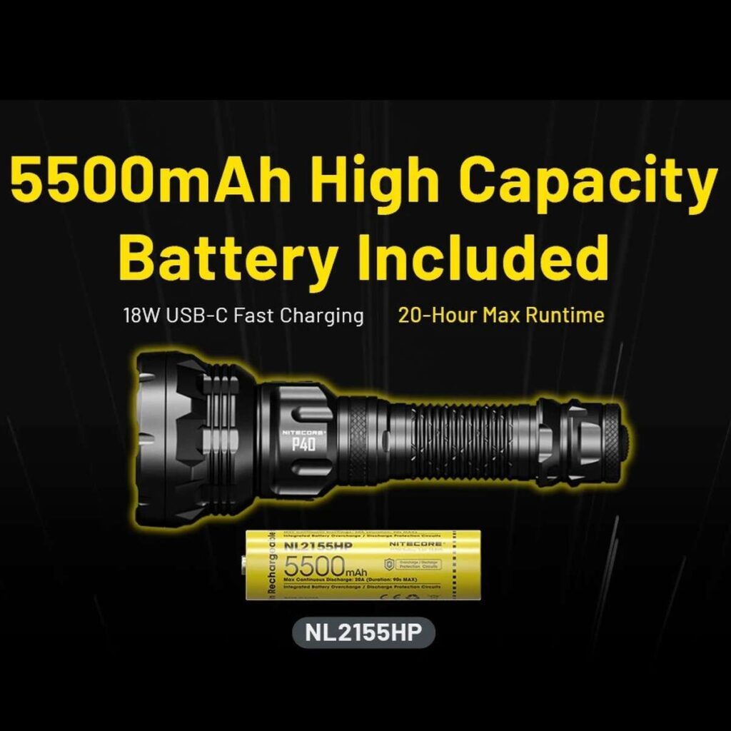 Nitecore P40 lanterna laser LEP fascicul 2900 m