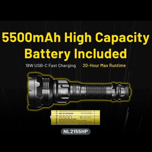 Nitecore P40 lanterna laser LEP fascicul 2900 m
