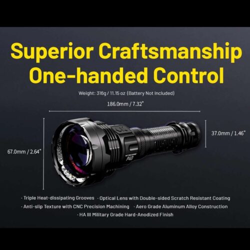 Nitecore P40 lanterna laser LEP fascicul 2900 m