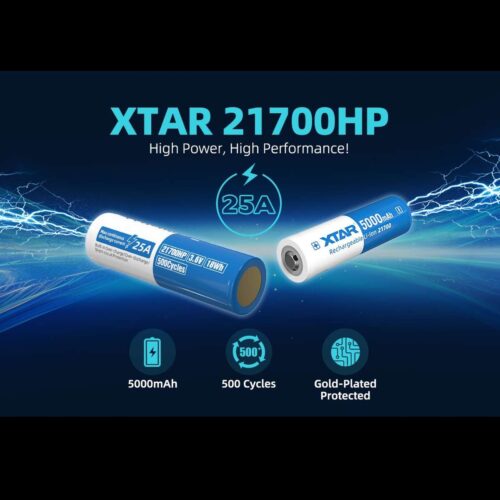 Xtar 21700HP acumulator 21700 de 5000 mAh de intensitate mare