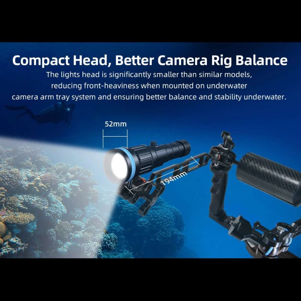 Xtar D40 Zoom lanterna subacvatica cu fascicul cu focalizare