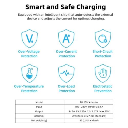Xtar PD 20W alimentator de 20W cu port USB-C