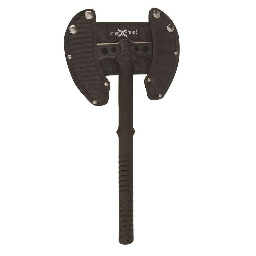 United Cutlery M48 Double Bladed topor tactic cu doua lame