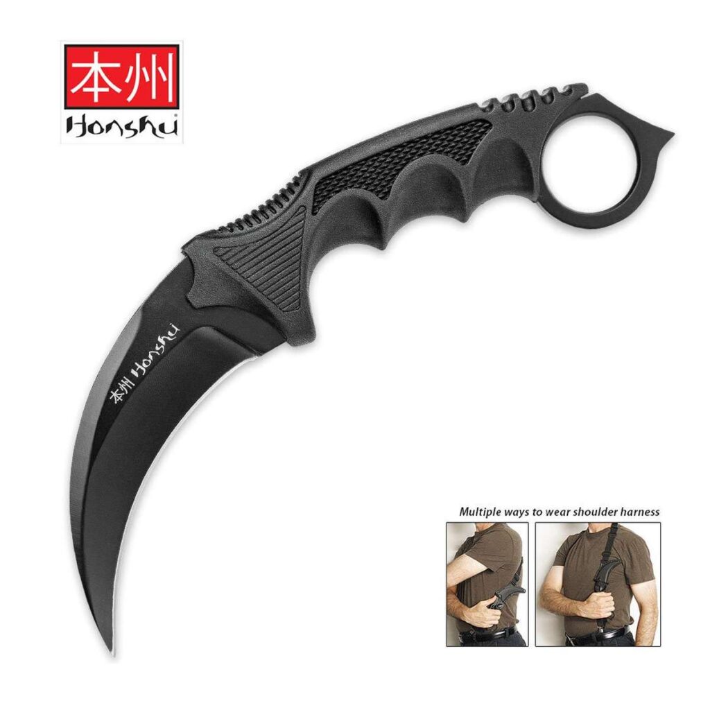 United Cutlery Honshu Black cutit karambit pentru purtat ascuns