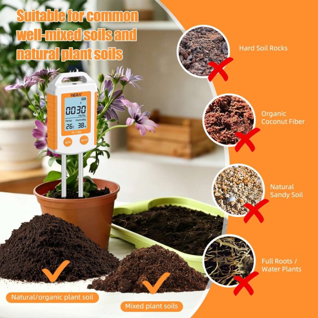 Creotech YY-1104 aparat NPK termometru si umidometru de sol